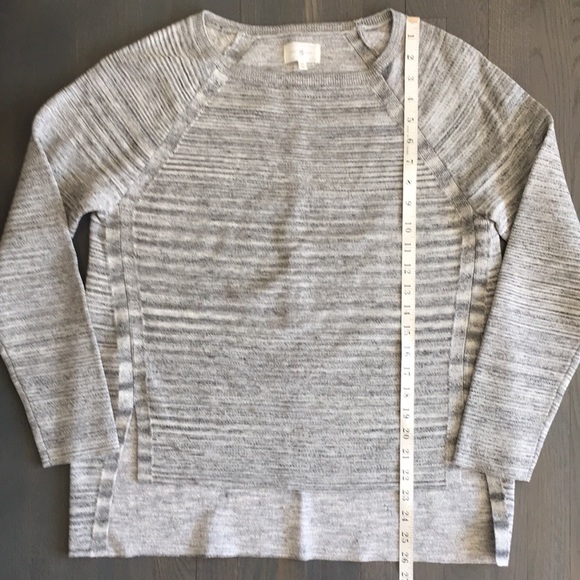 Lou & Grey Spacedye Hi-Lo Hem Pullover Sweater, size Medium 🖤 - Picture 12 of 13